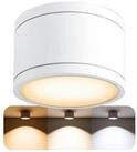 SSC-LUXon LED Au&szlig;en-Deckenleuchte CELI-WX Aufbaustrahler IP44 LED GX53 5W drei