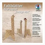 Ursus - Ludwig B&auml;hr Kraftpapier URSUS Faltbl&auml;tter Kraftpapier Design-Mix