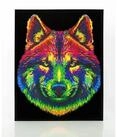 BrainBox Spiel DIAMOND DOTZ - Diamond Painting Neon Wolf