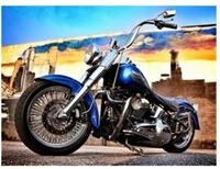 Pilot Pen Malen nach Zahlen PRACHT Diamond Painting Harley 50x40cm