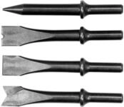 TRIZERATOP Druckluftwerkzeug Jeu de 4 ciseaux &agrave; bois, tige de 10 mm, longueur de 120