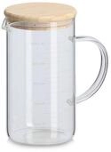 Zeller Present Messbecher Messbecher mit Bambusdeckel 2tlg., Glas, (Set, 2-St),...