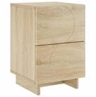 vidaXL Nachttisch Nachttisch Sonoma-Eiche 33,5 x 34,5 x 50 cm Holzwerkstoff...