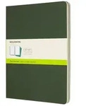 MOLESKINE Notizheft, Cahier 3er Set - mit Kartoneinband - 70g-Papier