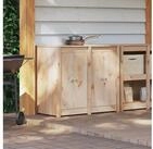 vidaXL Gartenlounge-Set vidaXL Au&szlig;enk&uuml;chenschrank MEPPEL Nat&uuml;rlicher Douglas...