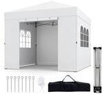 COSTWAY Faltpavillon, Gartenpavillon 3x3 mit uv schutz, Pavillon wasserdicht