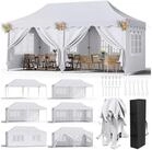 LuxusKollektion Faltpavillon Faltpavillon 3x6m Wei&szlig; 6 Seitenw&auml;nde