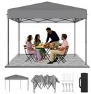 LuxusKollektion Faltpavillon Pavillon 3x3m Pop-Up Silbergrau
