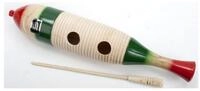 FAME Guiro,Mexican Guiro 36cm Hochwertiges Holz Multicolour Inklusive Schl&auml;gel