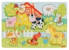 Gollnest & Kiesel Puzzle Steckpuzzle Bauernhoftiere, Puzzleteile