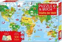 Spiel Puzzle & Buch: St&auml;dte der Welt Set aus 300-teiligem Puzzle und Begleit