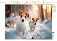 CALVENDO Puzzle CALVENDO Puzzle Jack Russell Terriers - Winter Lovers on a...