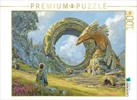 CALVENDO Puzzle CALVENDO Puzzle Mystical Ouroboros and Stone Structures, 1000 pieces,