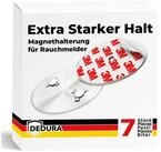 dedura Deckenhalter Rauchmelder Magnethalter 7er Set mit extra starken...