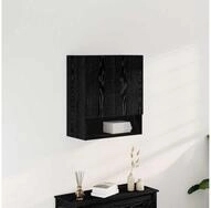 vidaXL Mehrzweckschrank vidaXL Wandschrank 60 x 30 x 70 cm Holzwerkstoff Schwarz