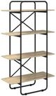 vidaXL B&uuml;cherregal 80 x 35 x 140 cm B&uuml;cherregal 4 Ebenen 80x35x140 cm PB