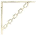 vidaXL Wandregal 145 x 145 x 3 cm Wandregalhalterungen 12 stk Antik Wei&szlig;...