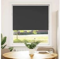 Verdunklungsrollo, vidaXL, Verdunkelungsrollo Schwarz 110x150 cm Stoffbreite...