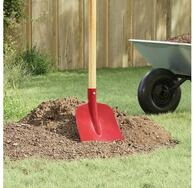 vidaXL Spaten Schaufelkopf 4 Stk. Rot 32 x 24,5 cm Pulverbeschichteter Stahl,...