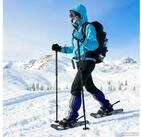 vidaXL Schneeschuhe, 3 in 1 Schneeschuhe Blau und Schwarz 25 Zoll Aluminium und...