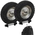 TRUTZHOLM Schubkarren-Rad pannensicher Vollgummi 4.80/4.00-8 grau/schwarz +...