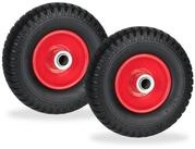 relaxdays Schubkarren-Rad 2er Set Schubkarrenrad 2.50-4 (2 St)