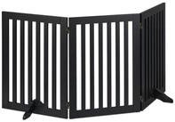 relaxdays Hundegitter Schwarzes Absperrgitter 70 cm, 3 Panel