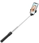 Hurtel Selfie-Stick Selfie-Stick 0,7 m f&uuml;r Telefon Teleskopstativ mit Bluetooth
