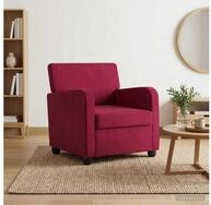 vidaXL Sessel Sessel Weinrot Samt (1-St)