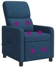 vidaXL Sessel Liegesessel Blau Stoff (1-St)