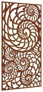 vidaXL Wandbild Garten-Wanddeko 105x55 cm Cortenstahl Muschel-Design, (1 St)