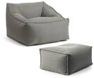 mokebo Sitzsack Der Sunnyboy (mit Hocker), Made in Germany, Beanbag Outdoor,