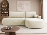 MIRJAN24 Ecksofa Loridu O, mit Bettkasten und Schlaffunktion, L-Form mit freier