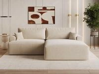 GrainGold Ecksofa L-Form Serene L, Set, Schlaffunktion, Wellenfedern, Freistehende,