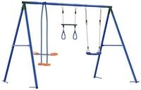 vidaXL Spielturm Outdoor Schaukelset Mehrfarbig Stahl und PE