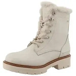 TOM TAILOR Winterstiefelette Blockabsatz, Winterboots mit Fellimitat am...