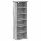 vidaXL Schranksystem CD Regal Sonoma-Grau 60 x 17 x 92 cm Holzwerkstoff (1-St)
