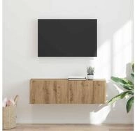 vidaXL TV-Board vidaXL TV-Wandschrank 98 x 31 x 29,5 cm Kunsthandwerk Eiche