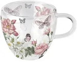 Ambiente Luxury Paper Products Tasse, Glas, Tasse 10cm Glas doppelwandig 0,2L...