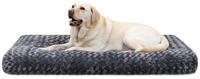LuxusKollektion Hundebett Hundebett waschbar rutschfest Dunkelgrau L 111 x B 81...