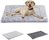LuxusKollektion Hundematte Hundebett Hundematte waschbar 106x71cm grau...