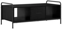 vidaXL Couchtisch Couchtisch Schwarz Eichen-Optik 99,5 x 49 x 41 cm...