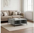 vidaXL Couchtisch vidaXL Couchtisch Sonoma-Grau 90 x 90 x 41 cm Holzwerkstoff