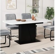 Vicco Esstisch Fenaro, Wei&szlig;/Schwarz, 120-160 x 80 cm ausziehbar (1-St)