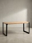 KADIMA DESIGN Esstisch Esszimmertisch 180x90x76 cm Akazie Massivholz Metall...