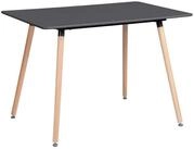 LuxusKollektion Esstisch Esstisch K&uuml;chentisch Buchenholzbein MDF Platte 4 110cm