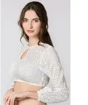 Stockerpoint Dirndlbluse Dirndlbluse - ROHANI - wei&szlig; wei&szlig; 36
