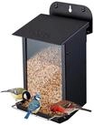 LuxusKollektion Futterhaus Vogelfutterhaus Metall schwarz Wetterfest