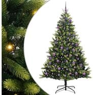 vidaXL LED Baum K&uuml;nstlicher Klapp-Weihnachtsbaum mit 300 LEDs Gr&uuml;n 240 cm...