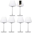 Intirilife Weinglas, 6-tlg., Glas, 6x Wein Glas 600ml Rotwein Glas Kelch